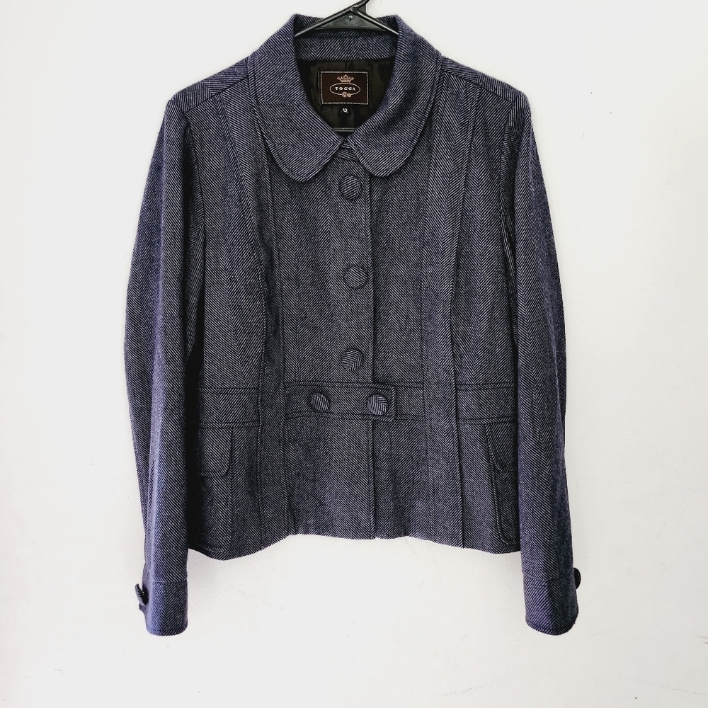 TOCCA 💯 wool long sleeves snap buttons light jacket